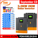 PowMr 3.2KW 24V Hybrid Solar Inverters 12V V Pure Sine wash 80A MPPT Solar Charge Controller Charges lithium Battery With WIFI