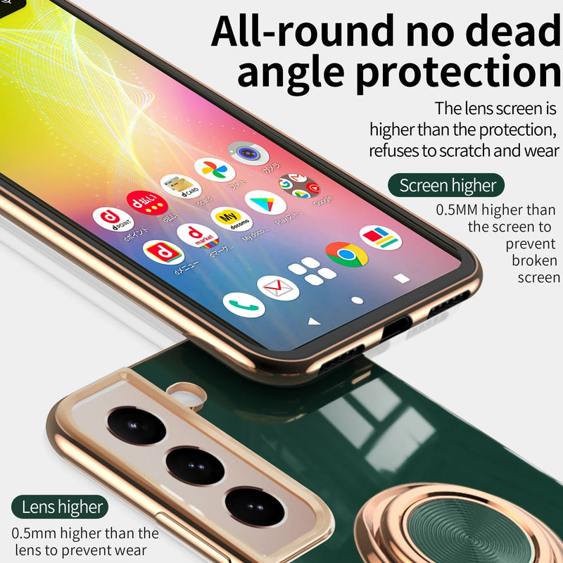 Ring Holder Silicone Magnetic Case For Samsung Galaxy S21 S20 FE S23 S24 Ultra S22 Plus A52S A54 A55 A53 5G Note 20 Soft Cover