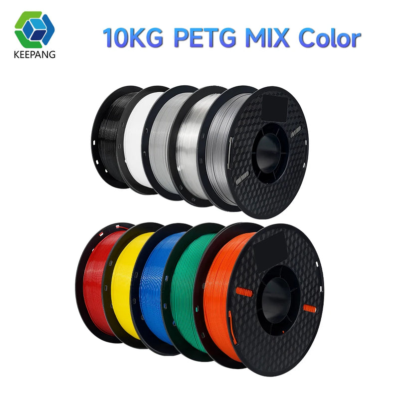 10/5kg PETG Filament For 3D Printer Plastic Material 22LBS 1.75mm Non-Toxic Eco-Friendly PETG 3D Filament Consumables for Ender