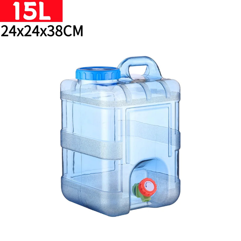 5 L Water Container with Faucet Water Can Bucket Large Capacity Water Bottle Portable Water Container For Outdoor Camping Travel