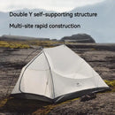 Naturehike Cloud Up Pro Camping Tent 2 People Ultralight Portable 3 Season Tent 20D Nylon Outdoor Travel Hiking Tent With Mat