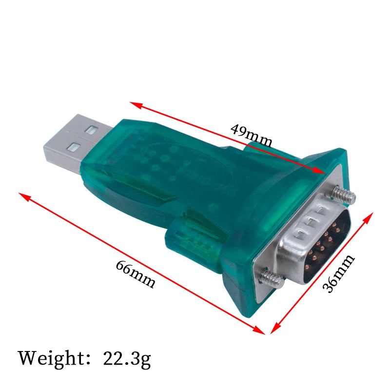 WAVGAT FT232/PL2303 New USB to RS232 COM Port Serial PDA 9 pin DB9 Adapter support Windows7-64