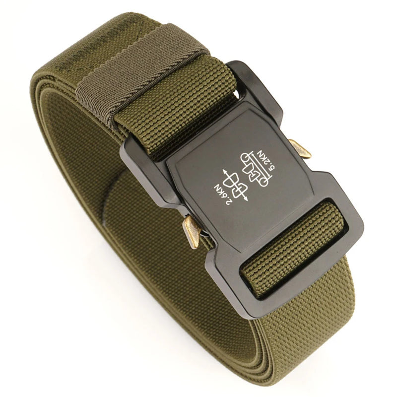 TUSHI New Men's Belt Outdoor Hunting Tactics Belt Multi functional Buckle Nylon Belt High Quality Marine Corps Canvas Belt