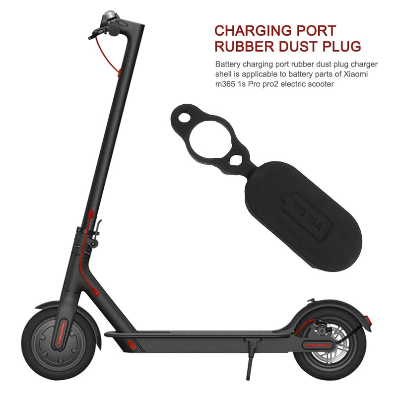 Scooter Battery Charging Port Dust Plug Rubber Case Waterproof Charger Cover for Xiaomi Scooter M365 1S Pro/Pro2
