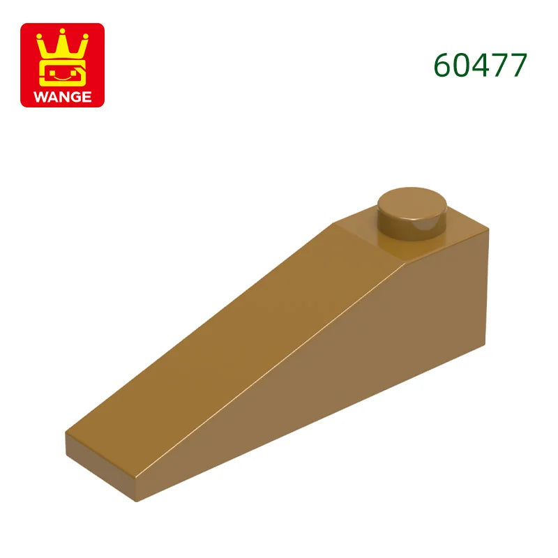 Wange 92Pcs/lot Slope 18°4x1 Roof Block Moc Color Accessories Compatible with 60477 Brick DIY Children's Toy Assembly Parts