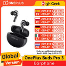 Global Version OnePlus Buds Pro 3 Earphone Up to 50dB Noise Canceling Spatial Audio with Head Tracking Hi-Resolution Audio