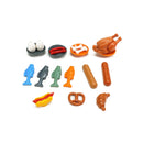 City Food Hamburger Fries Accessories Friends MOC Building Blocks Drinks Fruit Vegetable Bread Fish Bottle Parts MOC Brick Leduo