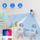JOOAN 4K 6MP IP Camera Dual Lens Dual Screen CCTV Security Camera 5G WiFi Home Baby Monitor Auto Tracking Video Surveillance Cam