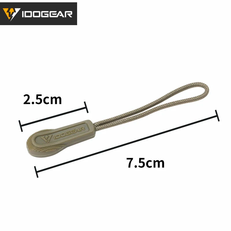 IDOGEAR Tactical Hook Handle Zipper Handle 3PCS Zipper Pull Drawstring 3952