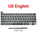 New Laptop A2338 Keycap Keys key Cap Keyboard Russian RU US UK French Spain Germany Italy For Macbook Pro Retina 13" M1 M2
