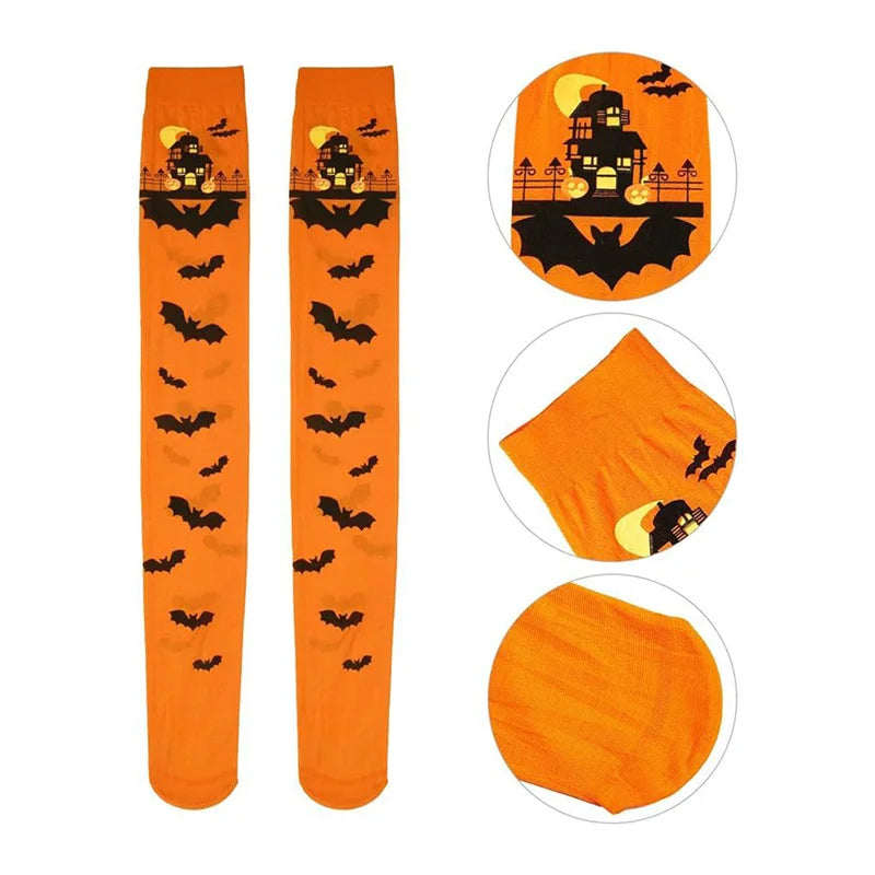 Men Women Suitable Stockings Halloween Easter Nurse Skeleton Blood Socks Skull Socks Funny Prank Compression Socks