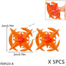 5PCS Cartoon Special Effects Pieces Arm Fist Wind Lightning Leg Flames Weapons Accessories Assemble Scene Bricks Kids for Toys