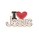 I Love Jesus Enamel Pin Christianity Religion Believers Live Forever Cross Easter Brooch Lapel Clothes Badge Love Faith Jewelry