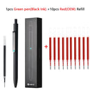 Cute Kaco MIDOT Gel Ink Pen Metal Signature Pens 0.5mm Fine Point 800Meter Smooth Writing Quick Dry Office School Stationary