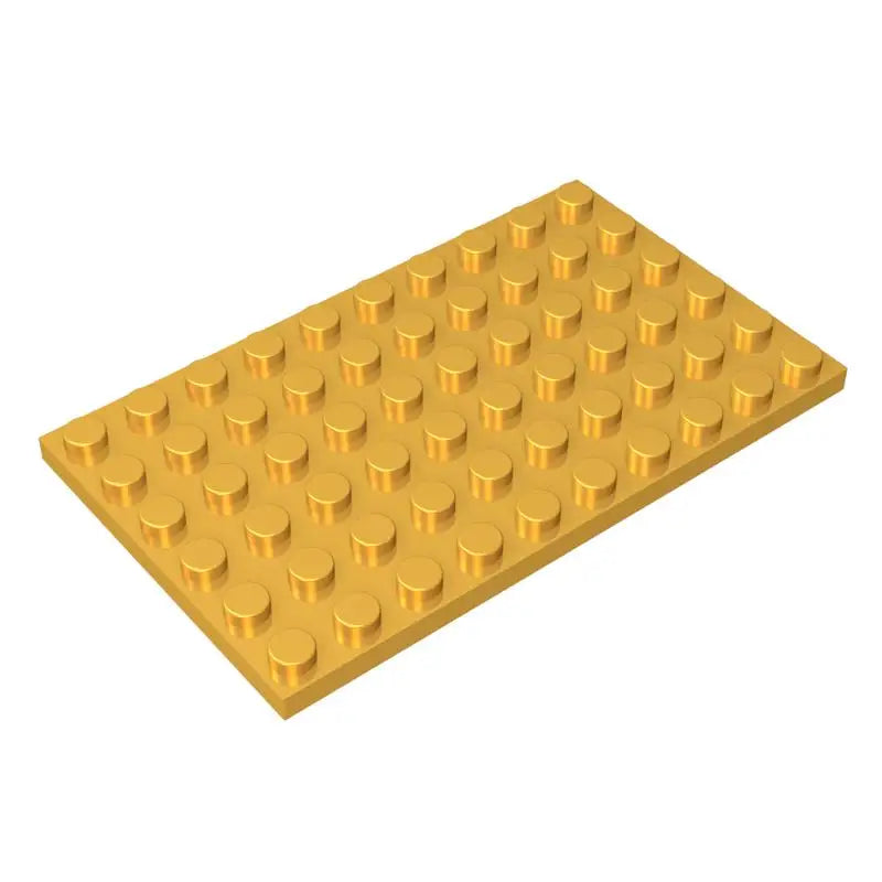 Gobricks 10PCS MOC  Plate 6 x 10 Compatible 3033 Assembles Particles Building Blocks Parts DIY block bricks Tech Parts Toys