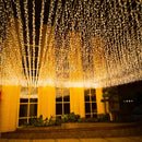 25M Icicle String Lights LED Fairy Lights Christmas Garland With Remote Control For New Year Party Wedding Garden Terrace Decor