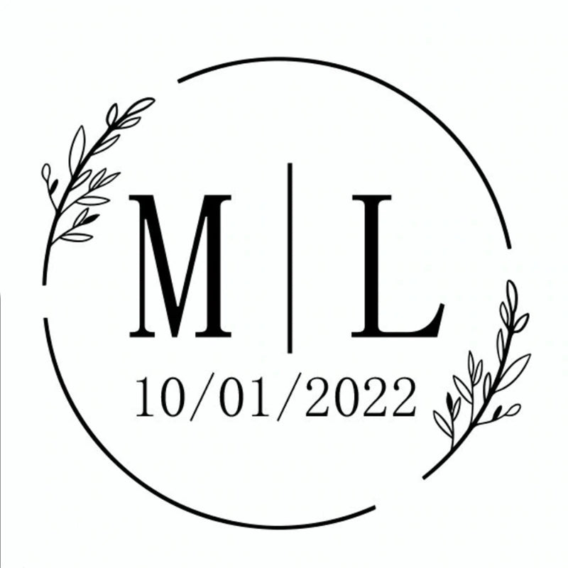 96 Pcs Personalized Round Circle Label Stickers Custom Name Date Thank You Stickers for Bridal Shower Party Favors