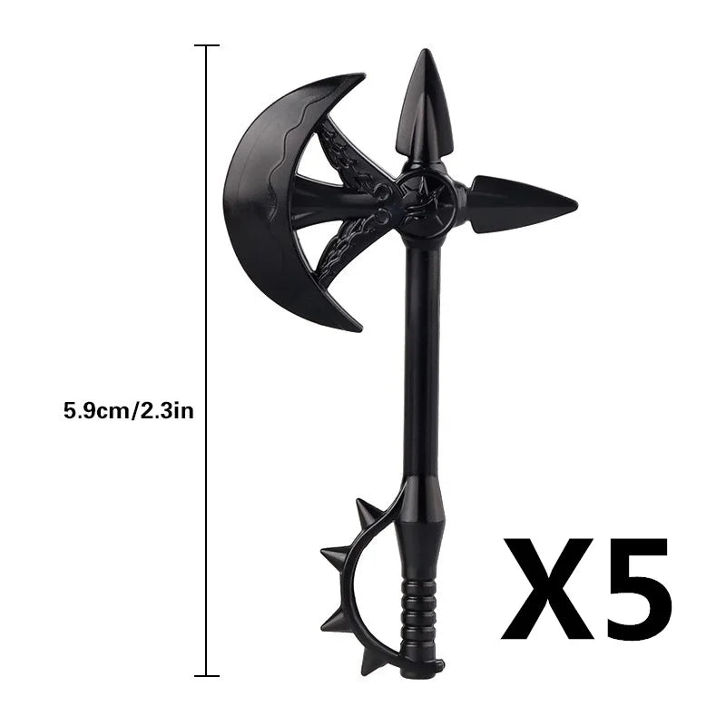 MOC Medieval Accessories Building Blocks Military Soldiers Shoulders Armor Blaster Helmets Weapons War Bricks Children Toys B038