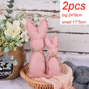 2/3PCS Easter Ornaments Carrots Rabbit Hanging Pendant Toy Cloth Props Happy Easter Decorations 2023 for Home Party