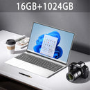 15.6" Ultra Slim Laptop 16GB RAM 2TB SSD Intel N3700 Notebook Gamer  1920*1080  Display Office Study Computer PC Windows 11 Pro