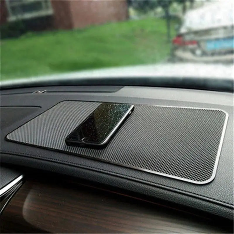 Car Dashboard Anti-Slip Rubber Pad Universal Non-Slip Car Magic Dashboard Sticky Adhesive Mat for Phones Sunglasses Keys