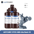 ANYCUBIC 3KG ABS-Like Resin V2 Water-Washable UV 405nm Photopolymer Resin 3D Resin High Precision for LCD 3D Printer