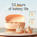 2024 Cute Color Open Ear Wireless Earbuds Bluetooth 5.3 Earphone with Microphone Clip On Ear Headphones with Charging Case