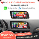 1920*720 RoadTop Linux Touch Screen Multimedia Display For Audi Q5 2009-2017 With Wireless CarPlay Android Auto Airplay Autolink