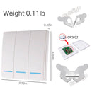 Wireless Smart Light Switch RF 433MHz Remote Control Switch AC 95-250V 10A Module 86 Wall Panel for Bedroom,Gallery Lights Lamp