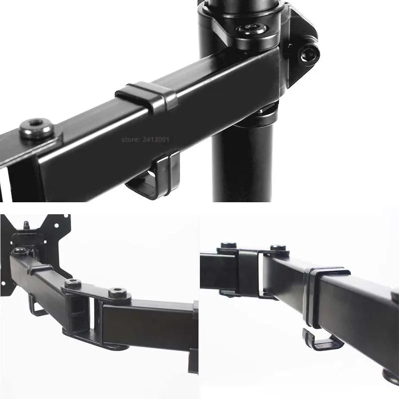 M051 clamp grommet base Full Motion 360 rotate single computer 10"-27" Monitor Holder long arm Monitor Mount Arm 9.9kgs PC stand