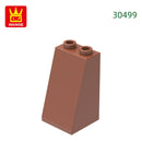 Wange 34Pcs/Lot 30499 2x2x3 Slope Building Block Moc Accessories Compatible with Brick DIY Construction Children Toys Gift Box