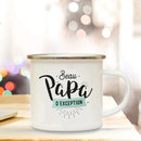 The Entire Universe Best Dad Print Coffee Cup Enamel Mugs Gift Father's Day Drink Wine Juice Cup Fathers Day Gifts Enamel Mug