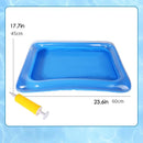 Inflatable Foot Bath Footbath Foot Soaking Bath Basin For Swimming Pool To Clean Feet Sturdy Versatile Blue Inflatable Basin