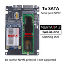 NGFF To SATA 3 HDD Enclosure MSATA SSD Adapter M.2 SATA Protocol Adapter Board