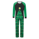 Matching Family Christmas Pajamas Set Baby Romper Dog Outfit Christmas Tree Print Tops and Pants Sleepwear Ensemble