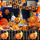 Basketball Party Tableware, Basketball Birthday Tableware - Basketball Plates and NapkinsTablecloths & Basketball Happy Birthday