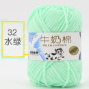 2Pcs Milk Cotton Knitting Yarn Soft Warm Yarn for Hand Knitting Worsted Crochet Threads Wool Line for Handmade