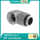 Barrow 90 Degree Rotary Fitting TWT90-V2.5 Matte Silver Angled Connector PC Gaming Water Cooling Building Accessories