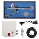 Mini Airbrush Compressor Kit Spray Gun Dual Action Air Brush Paint Model 0.3MM