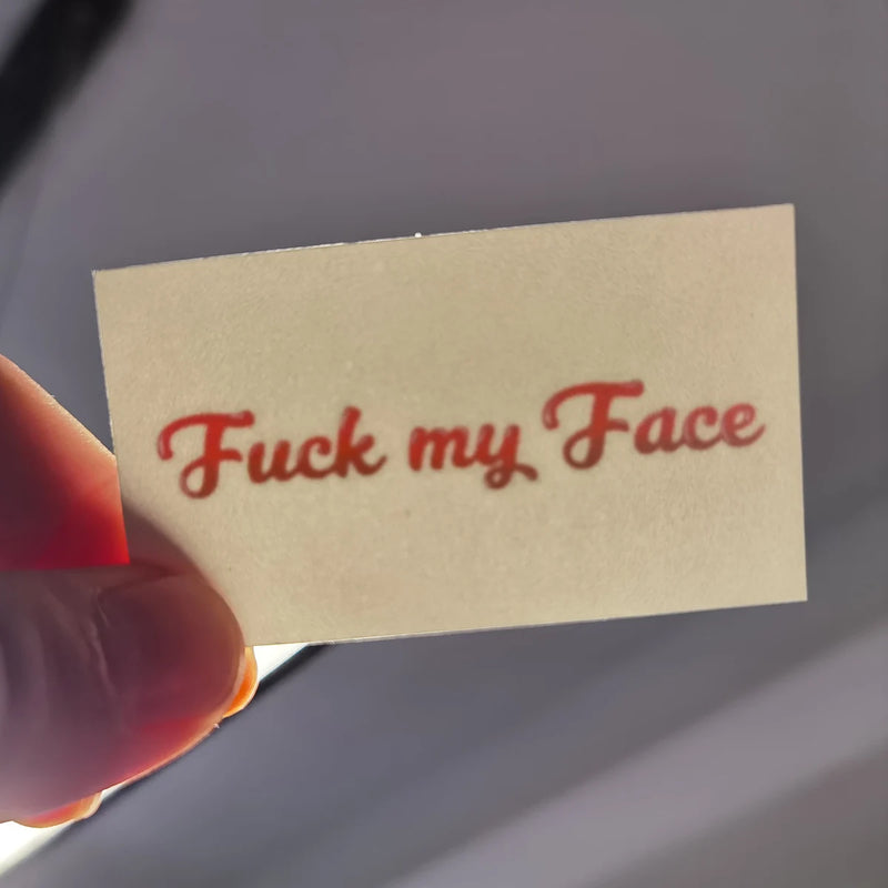 Face - Cuckold Temporary Tattoo Fetish for Hotwife cuckold