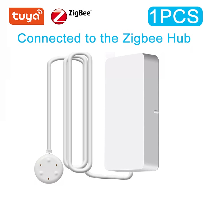 Tuya Wifi/Zigbee Water Leakage Alarm Independent WIFI Water Leak Sensor Detector Flood Alert Overflow Security Alarm System Tuya