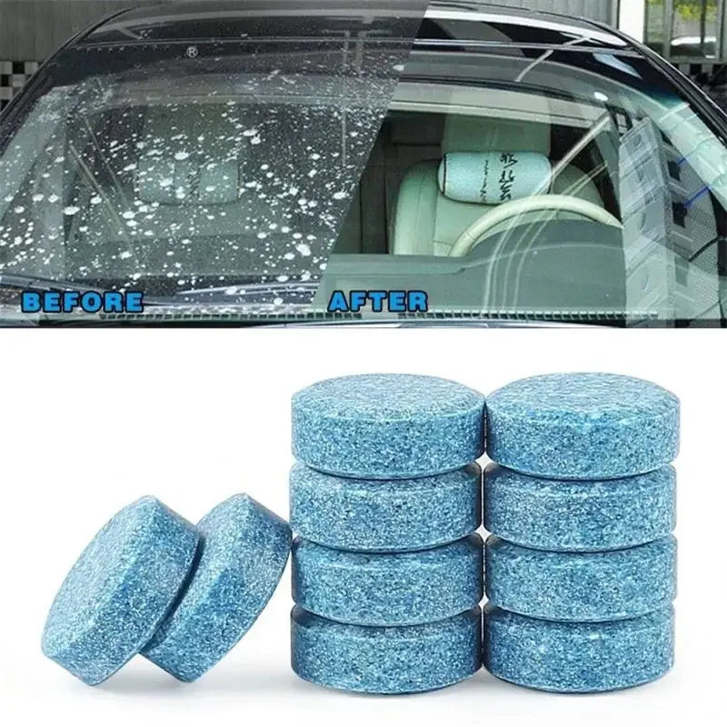 10PCS Solid Cleaner Car Windscreen Wiper Effervescent Tablets Glass Toilet Cleaning Car Window Washing Tablets Accessories