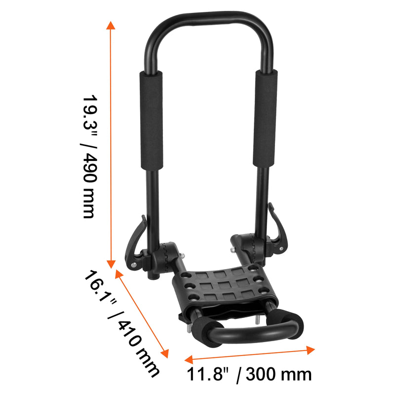 SucceBuy Kayak Roof Rack 2 Pairs J-Bar Soft Roof Rack Quick Folding Top Mount Tie Down Carrier kayak Surf Board Canoe Ski Board