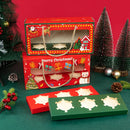 LBSISI Life 5/10pcs Christmas Cupcake Boxes Xmas New Year Family Party Santa Decor Pastry Mousse Cake Pudding Packaging Favor