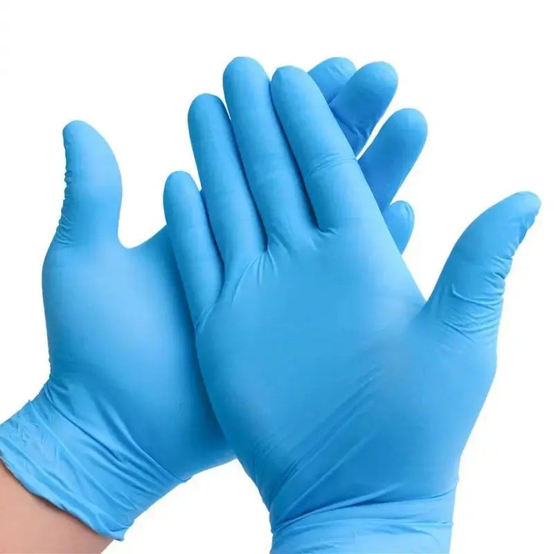 20pcs Disposable Blue Nitrile Gloves For Kitchen Disposable Latex Gloves, Oil-Proof Gloves, Multi-Functional Washing Gloves