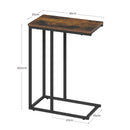 WOLTU End Table Side Table Coffee Tea Table Laptop Desk with Metal Frame Nightstand Table Bedroom Living Room Home Furniture