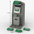 MOC Building Blocks Figures Accessories Cash Dollar Coin Bag Model Gold Silver Bar Colored Diamond Treasure Box Series Coffer