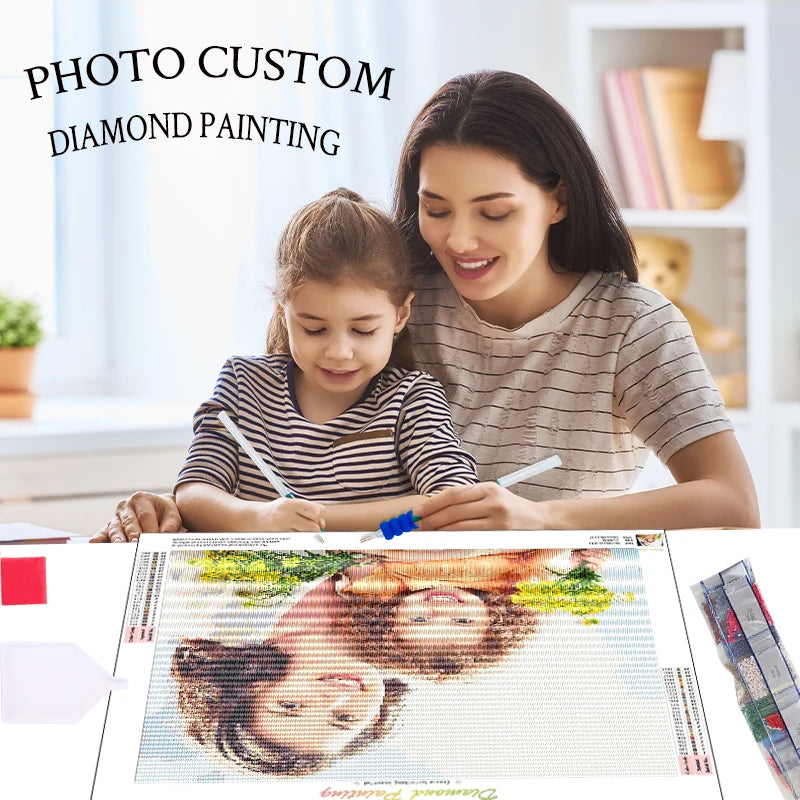 CHENISTORY Diamond Painting Photo Custom Full Square/Round Drill Cross Stitch Diamond Embroidery Rhinestone Of Picture Diy Gift