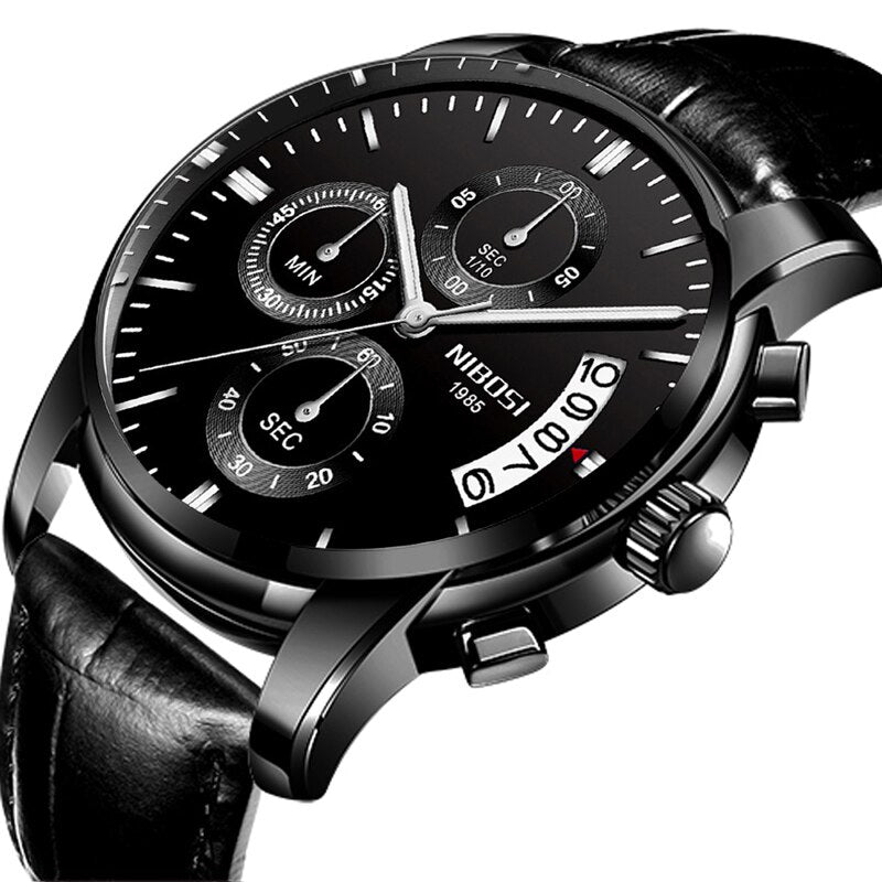 NIBOSI Watch Men Top Brand Luxury Blue Male Date Quartz Mens Watches Waterproof Sport Watch Clock Wristwatch Relogio Masculino