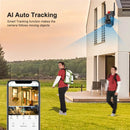 16MP 8K WiFi IP Camera 10X Zoom 4K Outdoor Security Camera Surveillance AI Track Four Lens Three Screen Mini Street Camera 360°